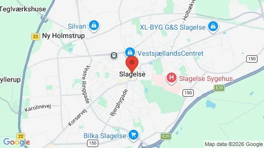 Apartments for rent i Slagelse - kort over placeringen