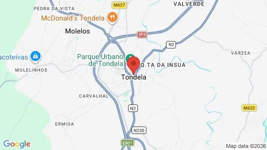 Apartments for rent i Tondela - kort over placeringen