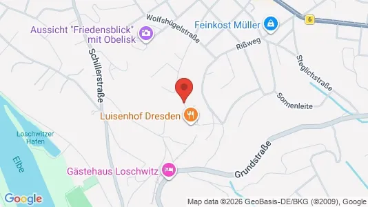 Apartments for rent i Dresden - kort over placeringen