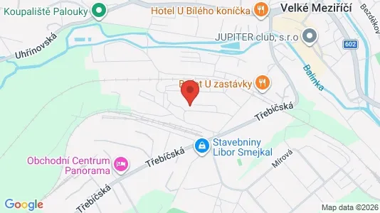 Apartments for rent i Žďár nad Sázavou - kort over placeringen