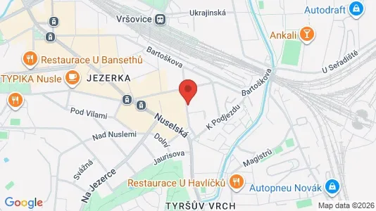 Apartments for rent i Prague 4 - kort over placeringen