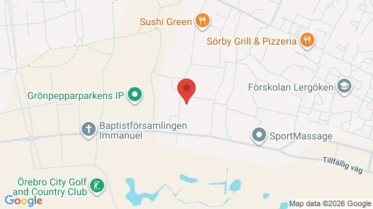 Apartments for rent i Örebro - kort over placeringen