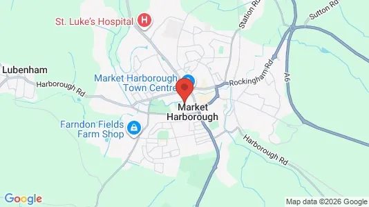 Apartments for rent i Market Harborough - Leicestershire / Rutland - kort over placeringen