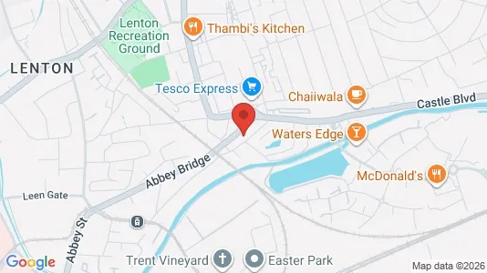 Apartments for rent i Nottingham - Nottinghamshire - kort over placeringen
