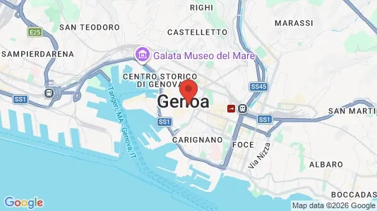 Apartments for rent i Genoa - kort over placeringen