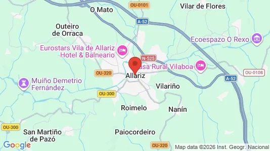 Apartments for rent i Allariz - kort over placeringen