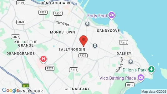 Houses for rent i Glenageary - kort over placeringen