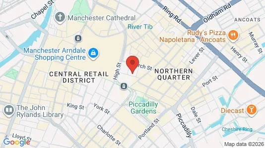 Apartments for rent i Manchester - Lancashire - kort over placeringen