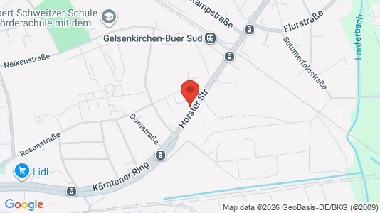 Apartments for rent i Gelsenkirchen - kort over placeringen