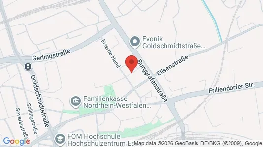 Apartments for rent i Essen - kort over placeringen