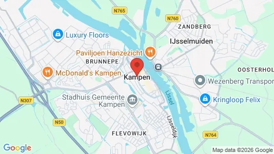Apartments for rent i Kampen - kort over placeringen