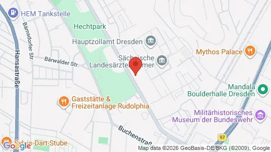 Apartments for rent i Dresden - kort over placeringen