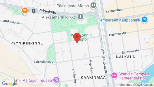 Apartments for rent i Tampere Keskinen - kort over placeringen