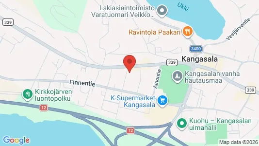 Apartments for rent i Kangasala - kort over placeringen