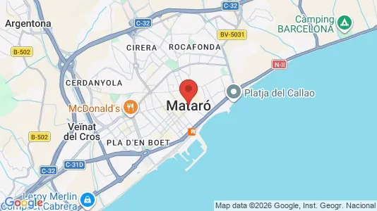 Apartments for rent i Mataró - kort over placeringen