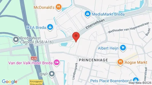 Apartments for rent i Breda - kort over placeringen
