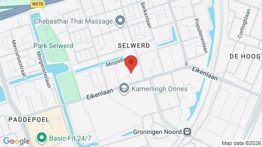 Apartments for rent i Groningen - kort over placeringen