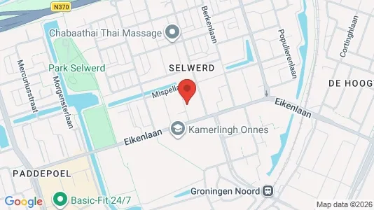 Apartments for rent i Groningen - kort over placeringen