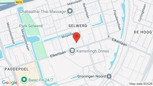 Apartments for rent i Groningen - kort over placeringen