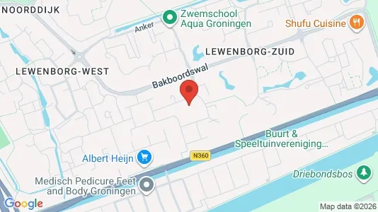 Apartments for rent i Groningen - kort over placeringen