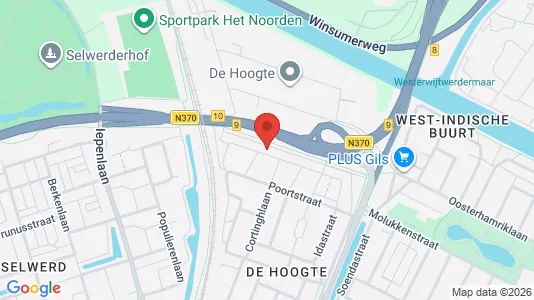 Apartments for rent i Groningen - kort over placeringen
