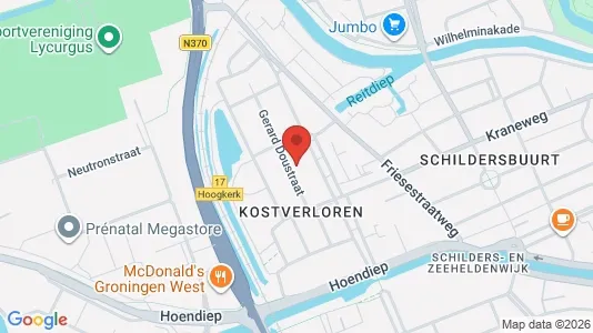 Apartments for rent i Groningen - kort over placeringen