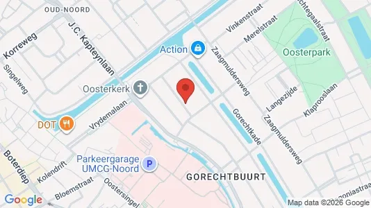Apartments for rent i Groningen - kort over placeringen
