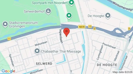 Apartments for rent i Groningen - kort over placeringen