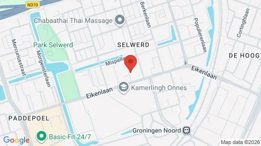 Apartments for rent i Groningen - kort over placeringen