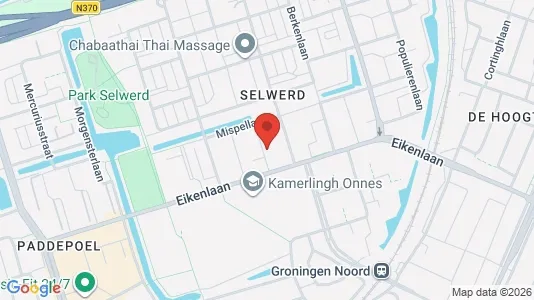 Apartments for rent i Groningen - kort over placeringen