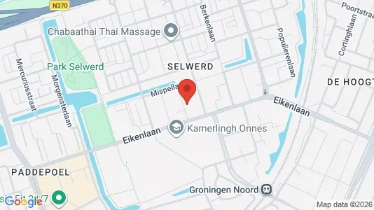 Apartments for rent i Groningen - kort over placeringen