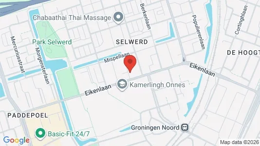 Apartments for rent i Groningen - kort over placeringen