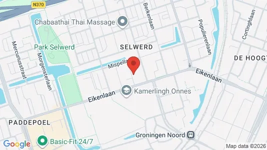 Apartments for rent i Groningen - kort over placeringen