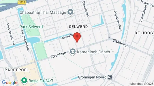 Apartments for rent i Groningen - kort over placeringen