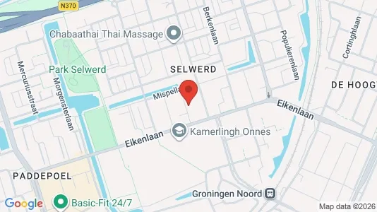 Apartments for rent i Groningen - kort over placeringen