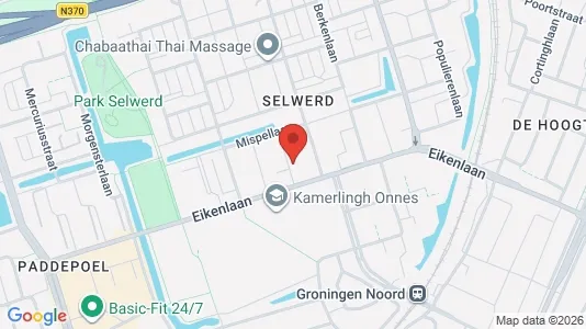 Apartments for rent i Groningen - kort over placeringen
