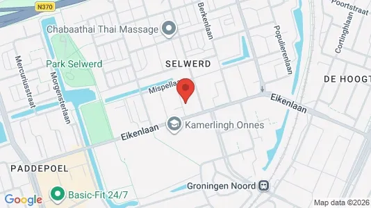Apartments for rent i Groningen - kort over placeringen