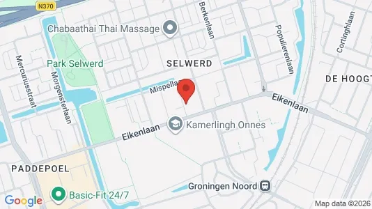 Apartments for rent i Groningen - kort over placeringen