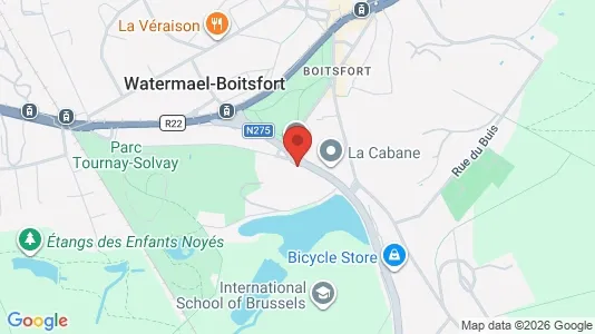 Apartments for rent i Brussels Watermaal-Bosvoorde - kort over placeringen