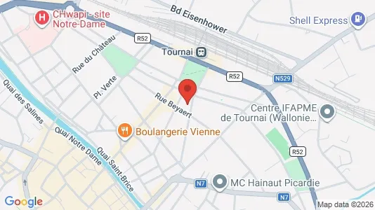 Apartments for rent i Doornik - kort over placeringen