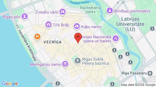 Apartments for rent i Riga Vecrīga - kort over placeringen