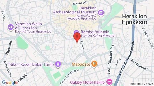 Apartments for rent i Heraklion - kort over placeringen