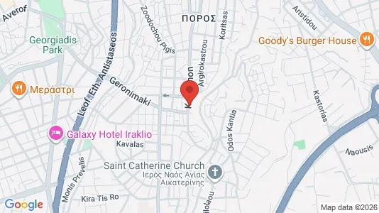 Apartments for rent i Heraklion - kort over placeringen