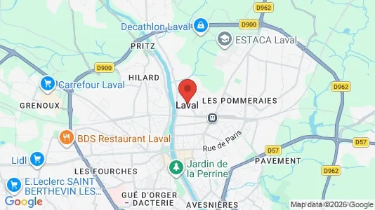 Apartments for rent i Laval - kort over placeringen