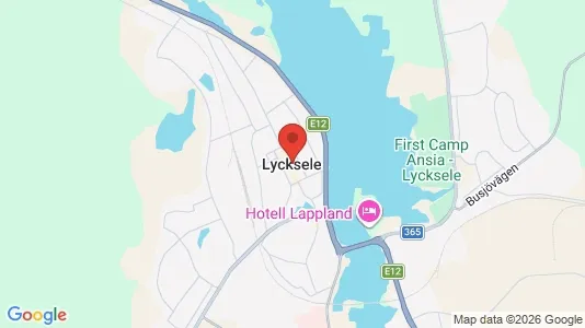 Houses for rent i Lycksele - kort over placeringen