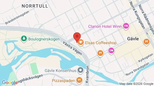 Apartments for rent i Gävle - kort over placeringen