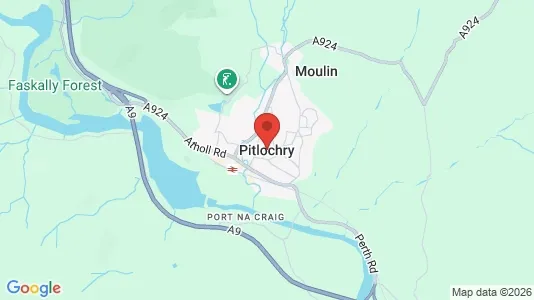 Houses for rent i Pitlochry - Perthshire - kort over placeringen