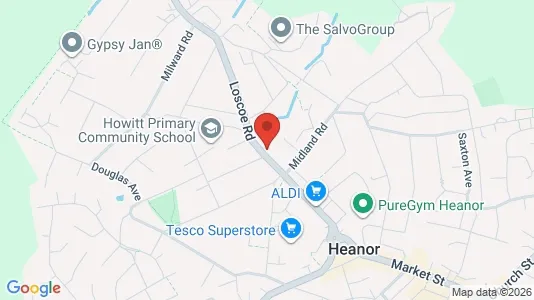 Apartments for rent i Heanor - Derbyshire - kort over placeringen