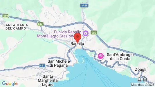 Apartments for rent i Rapallo - kort over placeringen