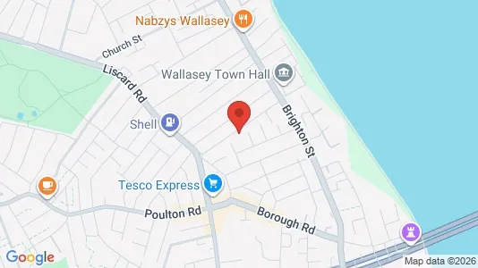 Apartments for rent i Wallasey - Merseyside - kort over placeringen